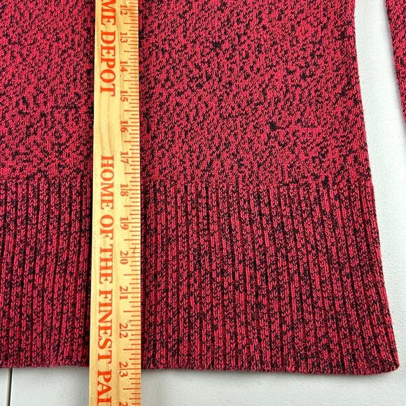 Bryn Walker Red Turtle Neck Oversized Cotton S Sweater Classic Heritage Cabin - Picture 5 of 9